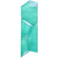 Metallic Green Water Cube Border