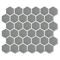 Porcelain Mosaic Hexagon Grey 51x59 Matt