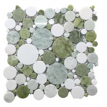 Multi Green Bubbles Polished
