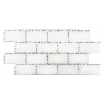 Waltz Mosaic Milk Glass and Matrix Grey